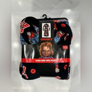 New Halloween chucky bath robe one size fits all horror unisex